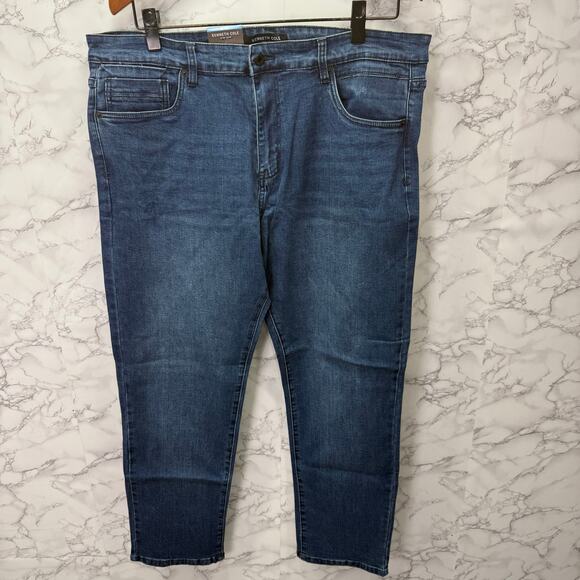 Men's Jeans Kenneth Cole sz 36X30 Straight Fit Denim Stretch NEW #G780 - Picture 1 of 9